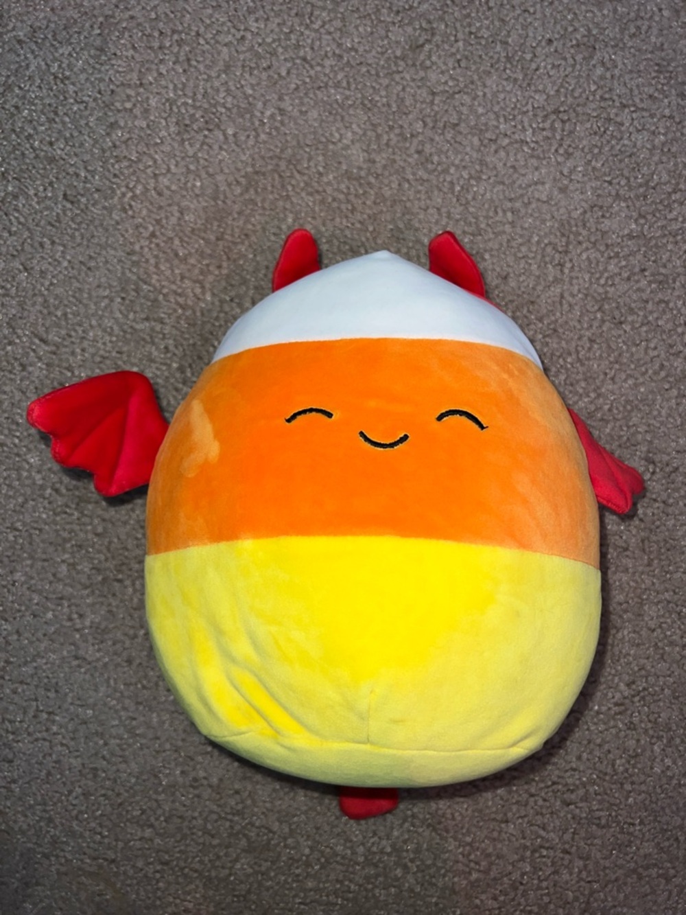 Squishmallows Yellow Candy Corn Plush with Red Wings